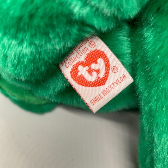 Ty Original Beanie Buddy 1998 Erin the Irish Bear - Picture 8 of 8